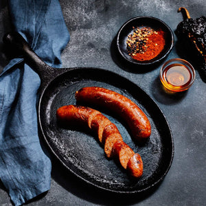 Nashville Hot Chicken Sausage - Skillet - Domestic Seafood