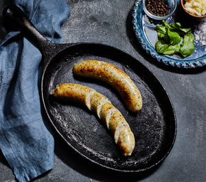 Spinach, Feta & Chicken Bratwurst - Skillet - Domestic Seafood
