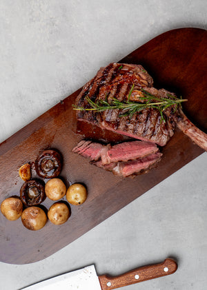 Prime Bone-in Ribeye - 30 oz Tomahawk Cowboy Cut - Domestic Seafood
