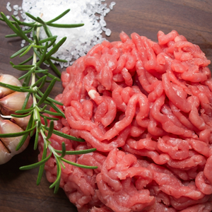 Ground Veal - Fresh Ground Veal - Domestic Seafood - Ground Veal In Table With Salt