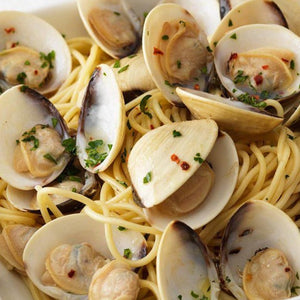 Baby Clams "Vongole" style - Spaghetti Vongole Clams - Domestic Seafood