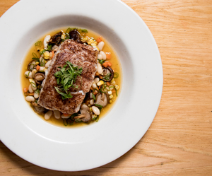 Blackened Grouper with Blistered Cherry Tomatoes