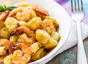 Shrimp and Mushroom Gnocchi with Sage Cream Sauce
