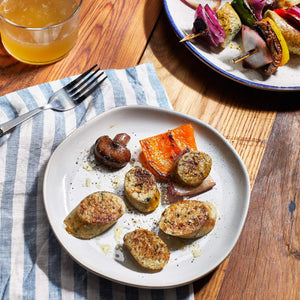 Chicken Apple Sausage - Plate - Domestic Seafood