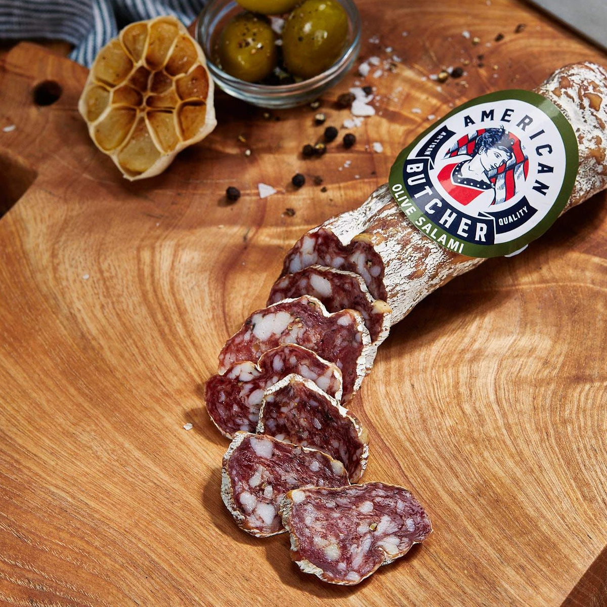Olive Salami // Gourmet Cured Salami // Domestic Seafood™
