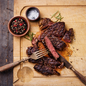 Cooked Ribeye Steak - Domestic Seafood