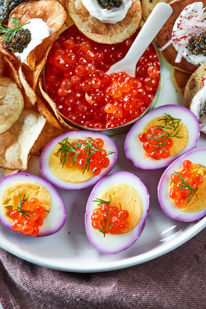 Salmon Roe - Salmon Roe Plated - Domestic Seafood